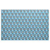 Niedliche Skunks Kids Blue Stoff (Fat Quarter (45,7 x 55,9 cm))