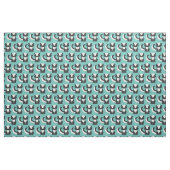 Niedliche Skunks Kinder Aquamarin Stoff (Fat Quarter (45,7 x 55,9 cm))