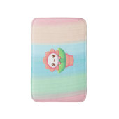 Niedliche, skurrile Blume im Topf Badematte (Vorderseite Vertikal)