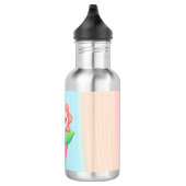 Niedliche, skurrile Blume im Topf Edelstahlflasche (Rechts)