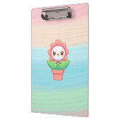 Niedliche, skurrile Blume im Topf Klemmbrett (Links)