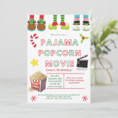 Niedliche Sleepover Geburtstagsparty Einladung für (Stehend Vorderseite)