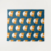 Niedliche Sleepy Cat Tapestry Wandteppich (Vorderseite (Horizontal))