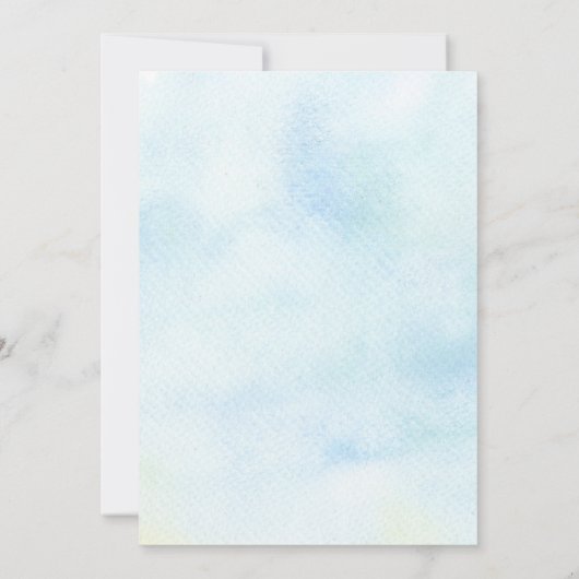 Niedliche Sloth Baby Dusche Einladung (Rückseite)