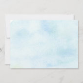 Niedliche Sloth Baby Dusche Einladung (Rückseite)