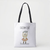 Niedliche Sloth Ballet Totasche Tasche (Vorderseite)