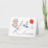 Niedliche Sloth Belated Birthday Card Karte (Vorderseite)