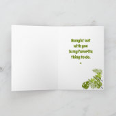 Niedliche Sloth Birthday Faltkarte Karte (Innenseite)