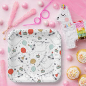 Niedliche Sloth Birthday Paper-Teller Pappteller (Party)