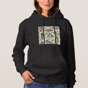 Niedliche Sloth-Blätter Hoodie