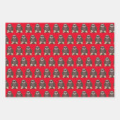 Niedliche Sloth Design Geschenktasten Packpapier-B Geschenkpapier Set (Vorderseite 2)