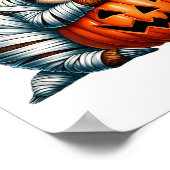 Niedliche Sloth Mummy Kürbislaterne Hall Poster (Ecke)