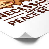 Niedliche Sloth-Nickerchen - Notwendige Erwachsene Poster (Ecke)