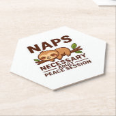 Niedliche Sloth-Nickerchen - Notwendige Erwachsene Untersetzer (angewinkelt)