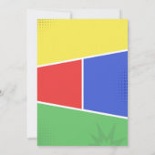 Niedliche Sloth Superhero Geburtstagsparty Einladung (Rückseite)