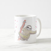 Niedliche Sloth-Tasseglückliche Sloth-Kunst-Tasse Kaffeetasse (VorderseiteRechts)