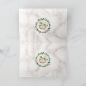 Niedliche Sloths Eucalyptus Wreath Baby Dusche Dankeskarte (Innenseite)