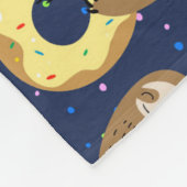 Niedliche Sloths Fleece Blanket (Ecke)