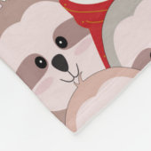 Niedliche Sloths Fleece Blanket (Ecke)