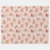 Niedliche Sloths Fleece Blanket (Vorderseite (Horizontal))