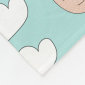 Niedliche Sloths Fleece Blanket (Ecke)