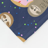 Niedliche Sloths Fleece Blanket (Ecke)