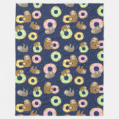 Niedliche Sloths Fleece Blanket (Vorderseite)