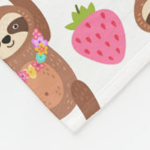 Niedliche Sloths Fleece Blanket (Ecke)