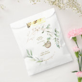 Niedliche Sloths Greenery Gold Baby Dusche Geschenktütchen (Versiegelt)