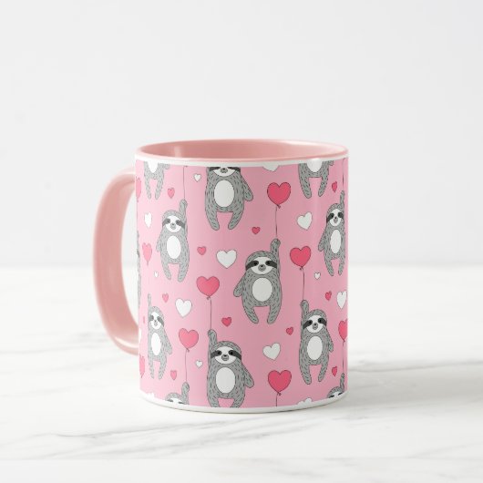 Niedliche Sloths Tasse (Vorderseite Links)
