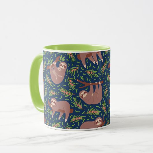 Niedliche Sloths Tasse (Vorderseite Links)
