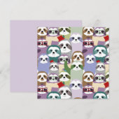 Niedliche Slots Feiertagskarte (Vorne/Hinten)