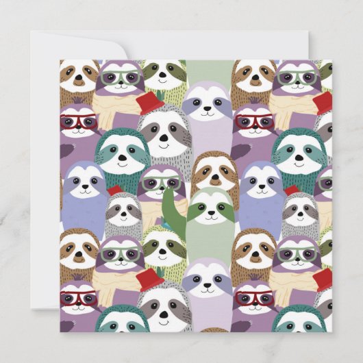 Niedliche Slots Feiertagskarte (Vorderseite)