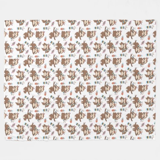 Niedliche Slots Fleecedecke (Vorderseite (Horizontal))