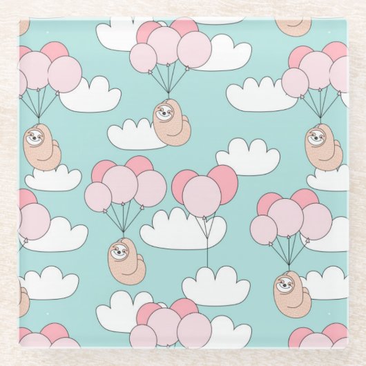 Niedliche Slots Glasuntersetzer (Vorderseite)