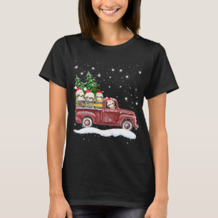 Niedliche Slots mit rotem LKW Fantastische Weihnac T-Shirt
