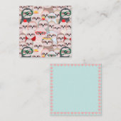 Niedliche Slots Mitteilungskarte (Vorne/Hinten)