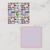 Niedliche Slots Mitteilungskarte (Vorne/Hinten)