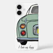 Niedliche Smaragdgrüne Figaro-Autokennzeichen Case-Mate iPhone Hülle (Rückseite)