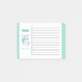 Niedliche Smart Hamster Blue To-Do-Notes Post-it Klebezettel (Vorderseite)