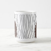 Niedliche Smirking Frau Stripte Tasse. Such dir au Kaffeetasse (Mittel)