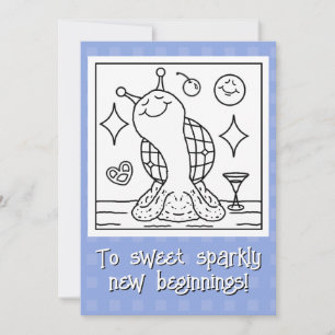 Niedliche Snackbar Ball Happy New Year Coloring Feiertagskarte