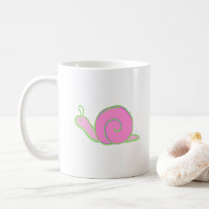 Niedliche Snail Kaffee Tasse - I Liebe Langsamer M