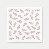 Niedliche Sneakers-Muster in Rosa und Grau Serviette (Vorderseite)