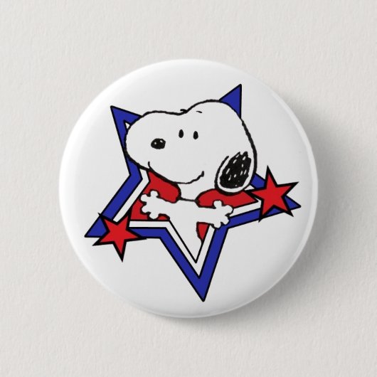 Niedliche Snoopy-Taste - Classic Peanuts Style Acc Button (Vorderseite)