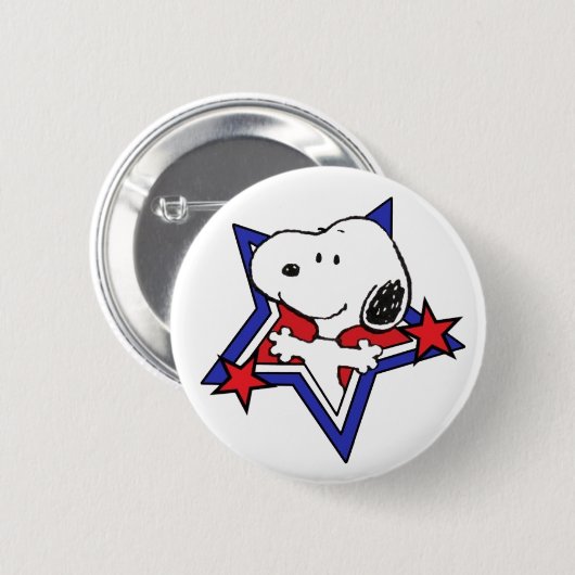 Niedliche Snoopy-Taste - Classic Peanuts Style Acc Button (Vorne & Hinten)