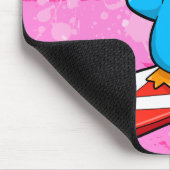Niedliche Snowboardingpenguin-Mausunterlage Mousepad (Ecke)