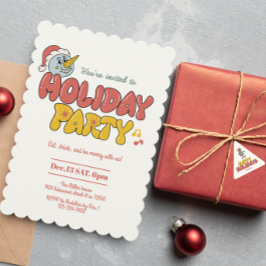 niedliche Snowboardparty Einladung