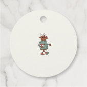 niedliche Snowboardparty Geschenkanhänger (Rückseite)