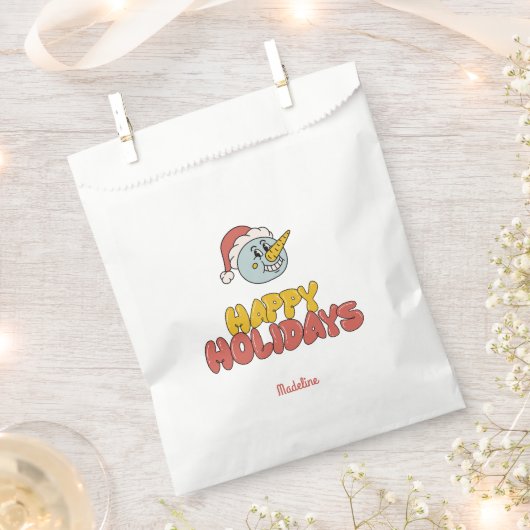 niedliche Snowboardparty Geschenktütchen (Ausgeschnitten)